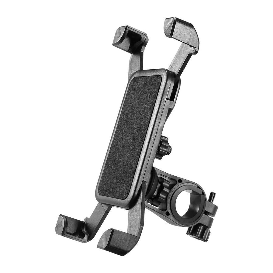 HKM-321427 Bicycle and Motorcycle Phone Holder for Cellphones, Compatible with iPhone and Samsung, Handlebar Clip Stand, GPS Mount Bracket