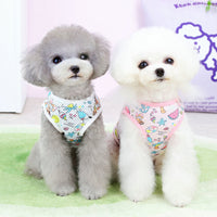 HKM-3216829 Casual Mesh Waistcoat for Pets in Pink and White - Various Sizes Available