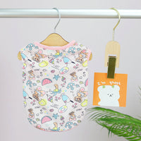 HKM-3216829 Casual Mesh Waistcoat for Pets in Pink and White - Various Sizes Available