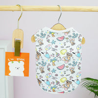 HKM-3216829 Casual Mesh Waistcoat for Pets in Pink and White - Various Sizes Available