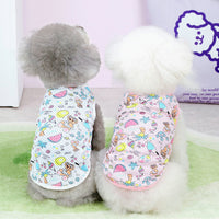 HKM-3216829 Casual Mesh Waistcoat for Pets in Pink and White - Various Sizes Available