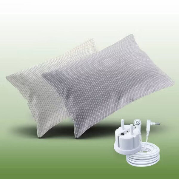 HKM-321683 Silver Fiber Grounding Pillowcase - Available in Multiple Sizes, Soft Cotton Material