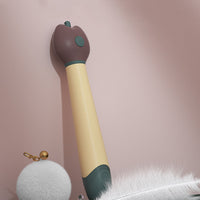 HKM-3217085 Feather Cat Toy with Plush Ball and Sturdy Stick for Playful Kittens