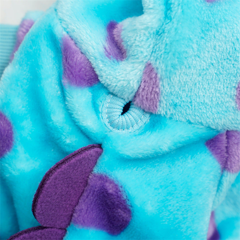 HKM-3217341 Flannel Transformational Clothing for Medium-Sized Dogs - Winter and Summer Apparel