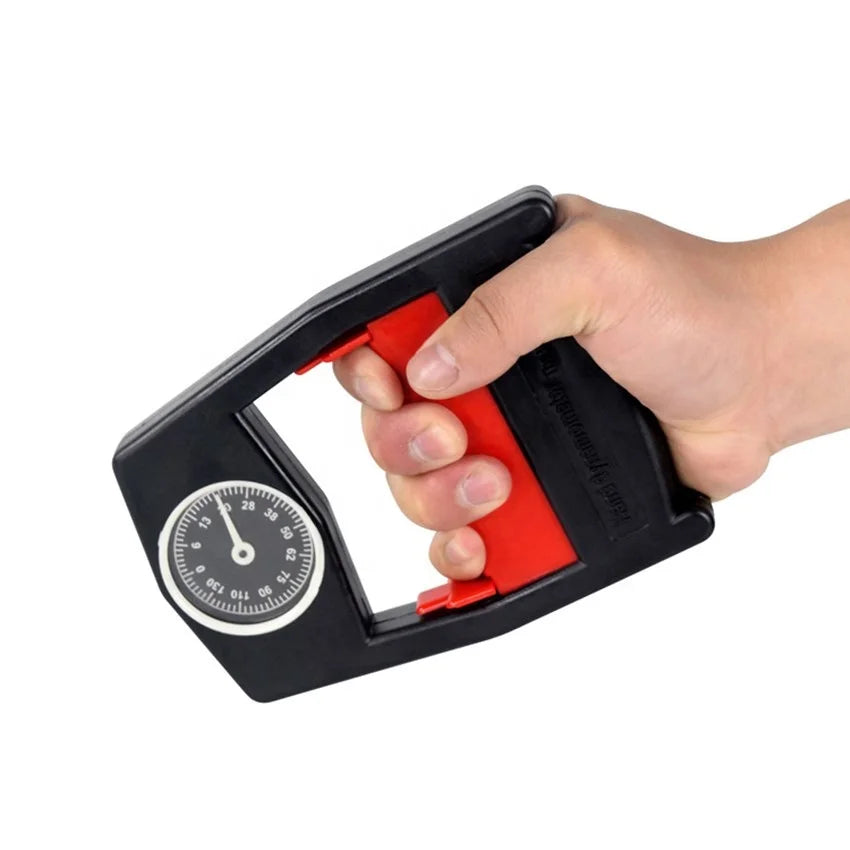 HKM-321747 Portable Hand Grip Dynamometer for Indoor and Outdoor Fitness, Measure Strength 0-130Kg, Lightweight Design