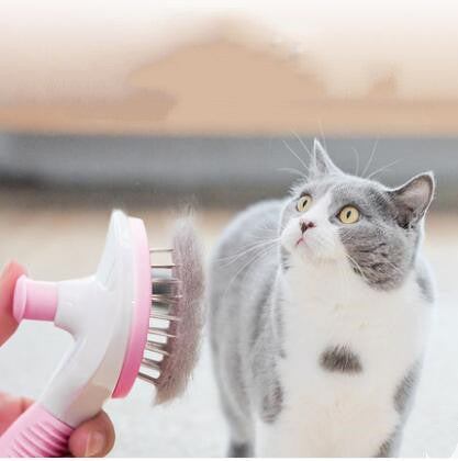 HKM-3217853 Long Hair Cat Comb for Efficient Hair Removal and Daily Pet Massage