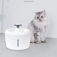 HKM-3218109 Pet Water Dispenser with Circulating Filtration and Silent Pump - 2.5L Capacity, USB Rechargeable