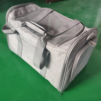 HKM-3218493 Pet Travel Backpack in Cationic Linen with Polyester Lining - Size 44x28x28cm