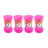 HKM-3218877 Cartoon Waterproof Non-Slip Silicone Pet Boots for Summer - Set of 4