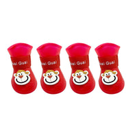 HKM-3218877 Cartoon Waterproof Non-Slip Silicone Pet Boots for Summer - Set of 4