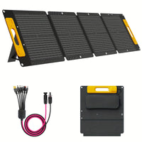 HKM-321939 100W Portable Foldable Solar Panel with USB-C PD3.0, USB-A QC3.0, and DC 20V Output for Camping and Outdoor Activities