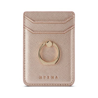 HKM-321939 Wallet-Style ID Card Holder with Phone Ring and Credit Card Storage, Durable PC Material, Easy to Clean