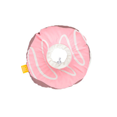 HKM-3219645 Cat Headgear Waterproof Soft Cloth Elizabethan Collar for Anti-Licking & Biting - Multiple Donut Designs