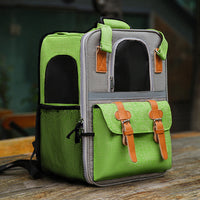 HKM-322067 Comfortable Cat Backpack with Diaper Bag and Leash, Multiple Colors Available