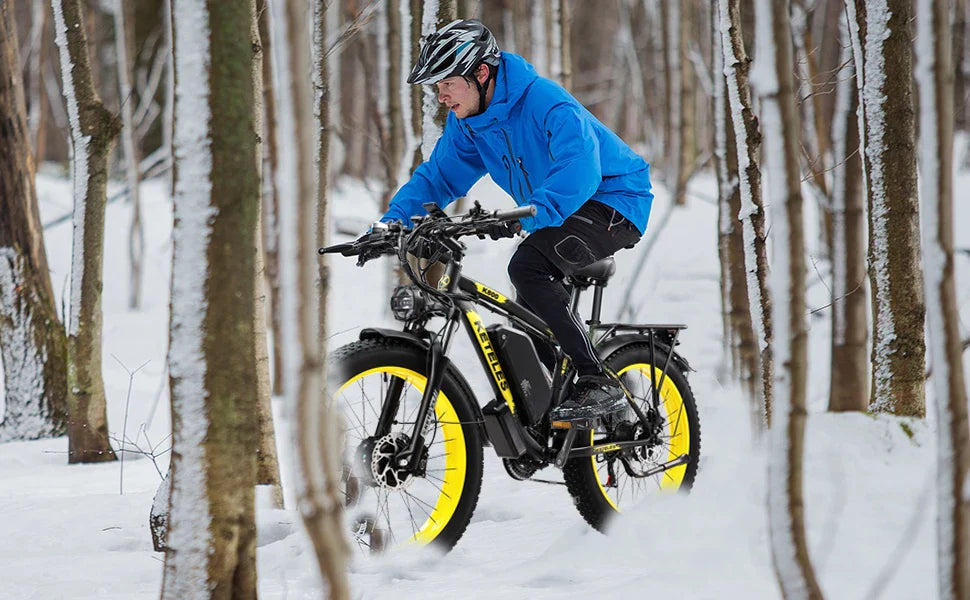 HKM-322195 K800 Full Suspension Electric Bicycle with Dual Motors and 26-inch Fat Tires
