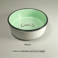 HKM-3222205 Medium Anti-Tip Dog Bowl with Neck Guard in Various Colors