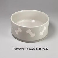 HKM-3222205 Medium Anti-Tip Dog Bowl with Neck Guard in Various Colors