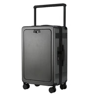 HKM-322259 Wide Handle Cabin Suitcase with Laptop Compartment for Travel and School Use