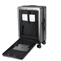 HKM-322259 Wide Handle Cabin Suitcase with Laptop Compartment for Travel and School Use