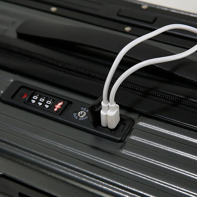 HKM-322259 Wide Handle Cabin Suitcase with Laptop Compartment for Travel and School Use