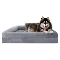 HKM-3223485 Large Dog Pet Bed with Thick Cushion - Light Gray, Dark Gray Options Available