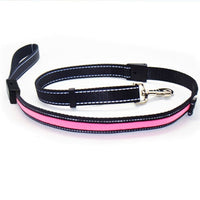 HKM-3223997 Solar and USB Rechargeable LED Dog Collar - Adjustable Nylon Pet Collar with Bright, Soft Light
