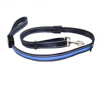 HKM-3223997 Solar and USB Rechargeable LED Dog Collar - Adjustable Nylon Pet Collar with Bright, Soft Light