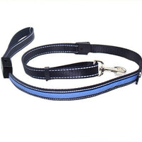 HKM-3223997 Solar and USB Rechargeable LED Dog Collar - Adjustable Nylon Pet Collar with Bright, Soft Light