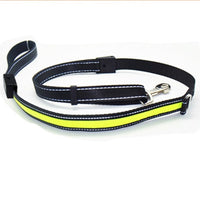HKM-3223997 Solar and USB Rechargeable LED Dog Collar - Adjustable Nylon Pet Collar with Bright, Soft Light