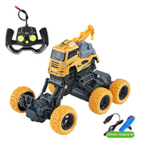 HKM-322451 1:18 Alloy Remote Control Climbing Car - Electric Engineering Vehicle Toy for Kids