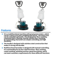 HKM-322451 Marble Polishing and Floor Cleaning Machine for Effective Carpet and Waxing Solutions