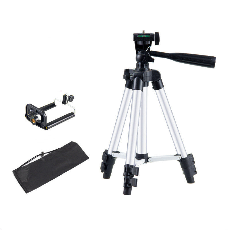 HKM-322579 Adjustable Aluminum Alloy Telescopic Tripod Stand with U-Shaped Clip - Multiple Heights Available