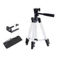 HKM-322579 Adjustable Aluminum Alloy Telescopic Tripod Stand with U-Shaped Clip - Multiple Heights Available