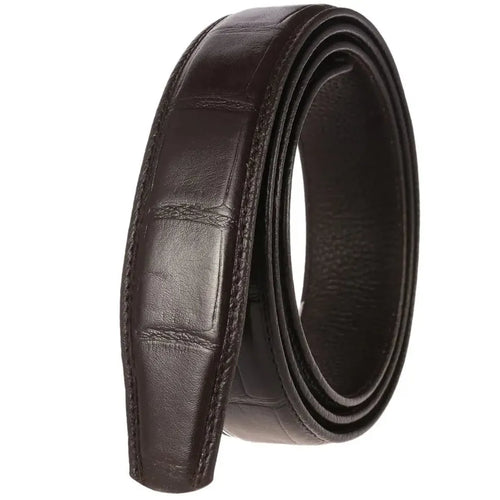 HKM-322579 Luxury Men's Crocodile Pattern Leather Belt