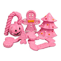 HKM-3228605 Christmas Themed Bite-Resistant Dog Rubber Chew Toy with Sound for All Breeds