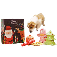 HKM-3228605 Christmas Themed Bite-Resistant Dog Rubber Chew Toy with Sound for All Breeds
