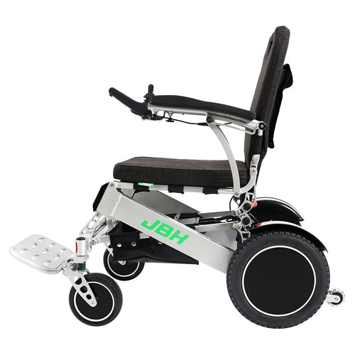 HKM-322899 Lightweight Foldable Electric Wheelchair with Lithium Battery, Aluminum Frame, 200 kg Capacity, Compact Design
