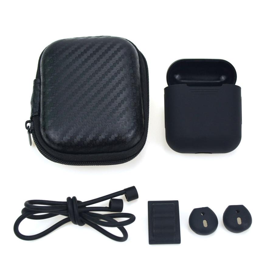 HKM-323091 Wireless Bluetooth Headset Storage Case with Earplug and Anti-Lost Rope Accessories