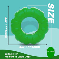 HKM-3231037 Durable Natural Rubber Tire-Shaped Dog Chew Toy with Beef Flavor and Treat Dispenser for Medium to Large Dogs