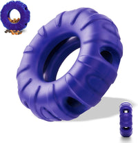 HKM-3231037 Durable Natural Rubber Tire-Shaped Dog Chew Toy with Beef Flavor and Treat Dispenser for Medium to Large Dogs