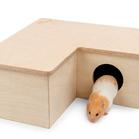 HKM-3231421 Hamster Multi-Room Habitat Made of European Birch Wood