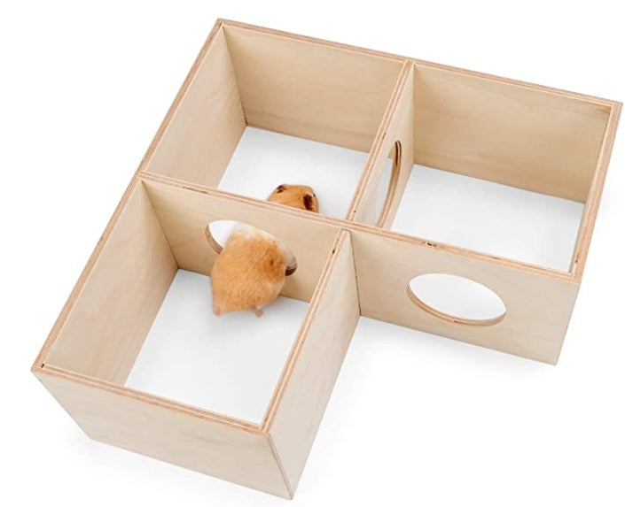 HKM-3231421 Hamster Multi-Room Habitat Made of European Birch Wood