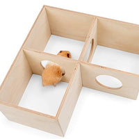 HKM-3231421 Hamster Multi-Room Habitat Made of European Birch Wood