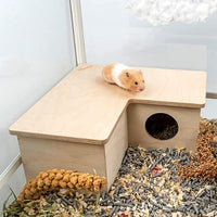 HKM-3231421 Hamster Multi-Room Habitat Made of European Birch Wood