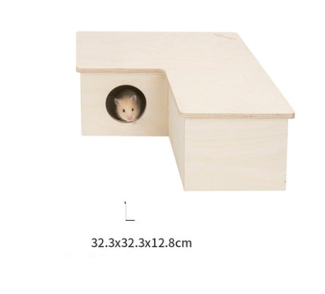 HKM-3231421 Hamster Multi-Room Habitat Made of European Birch Wood