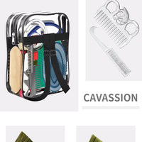 HKM-3231933 Equestrian Supplies Complete Horse Grooming Brush Set with Storage Bag