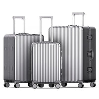 HKM-323411 20 Inch Aluminium Trolley Case Travel Bag with Custom Korean Design