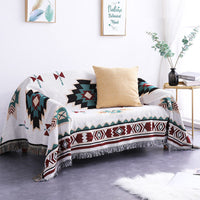 HKM-323411 Scandinavian Style Double-Sided Sofa Cover in Cotton and Polyester Blend