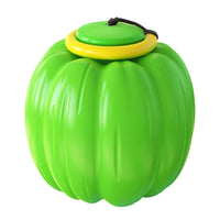 HKM-3235005 Squeaky Dog Training Ball - Puppy Chew Toy for Dental Care and Teething - Halloween Pumpkin Design