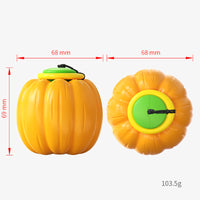 HKM-3235005 Squeaky Dog Training Ball - Puppy Chew Toy for Dental Care and Teething - Halloween Pumpkin Design